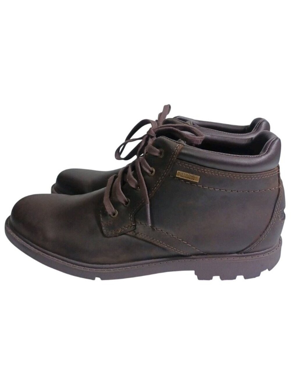 NEW Rockport Men's 10 Rugged Bucks Waterproof Chukka Boot DARK TAN COLOR